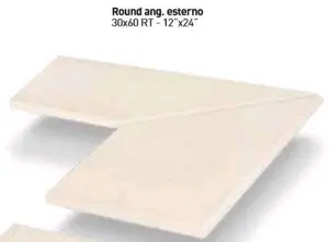 ROUND ANG. ESTERNO STONE GREY RETT