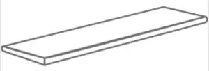 GRADONE ANGOLARE SX GRIGIO CHIARO