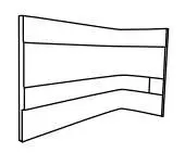 ANGOLO INTERNO MONOLITICO BEIGE