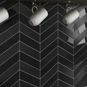 CHEVRON BLACK DROITE MATT