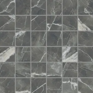  CALACATTA BLACK SMOOTH MOSAIC 5X5 