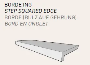 BORD EN ONGLET GRAFITO 20MM