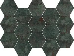 MOSAICO HEX METAL SEAGREEN SP