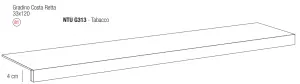 GRADINO COSTA RETTA TABACCO
