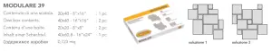 MODULARE 39 ARDENNE GRIGIO NAT