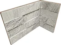 ANGOLO INTERNO INCOLLATO GRIGIO